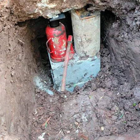 Concrete slab foundation repair by Star Pier